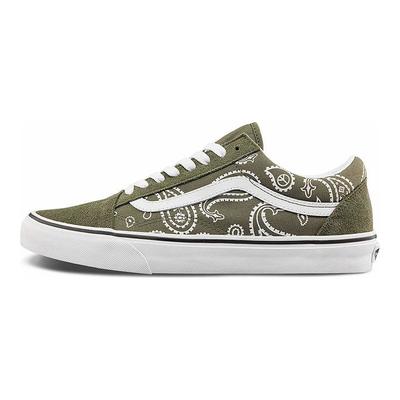 Old Skool Peace Paisley - Grape Leaf Unisex Sneakers Green True-White VN0A5KRFB0F