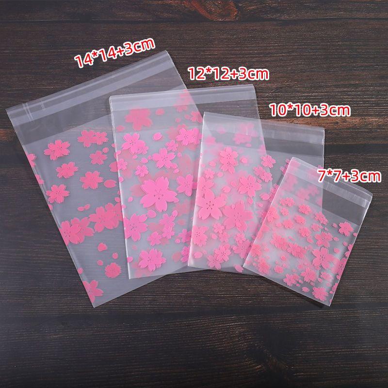 Frosted Mooncake Packaging Bag Cake Tray Self Sealing Handmade Soap Cookies Donut Snowflake Pastry Packaging Self-adhesive Bag