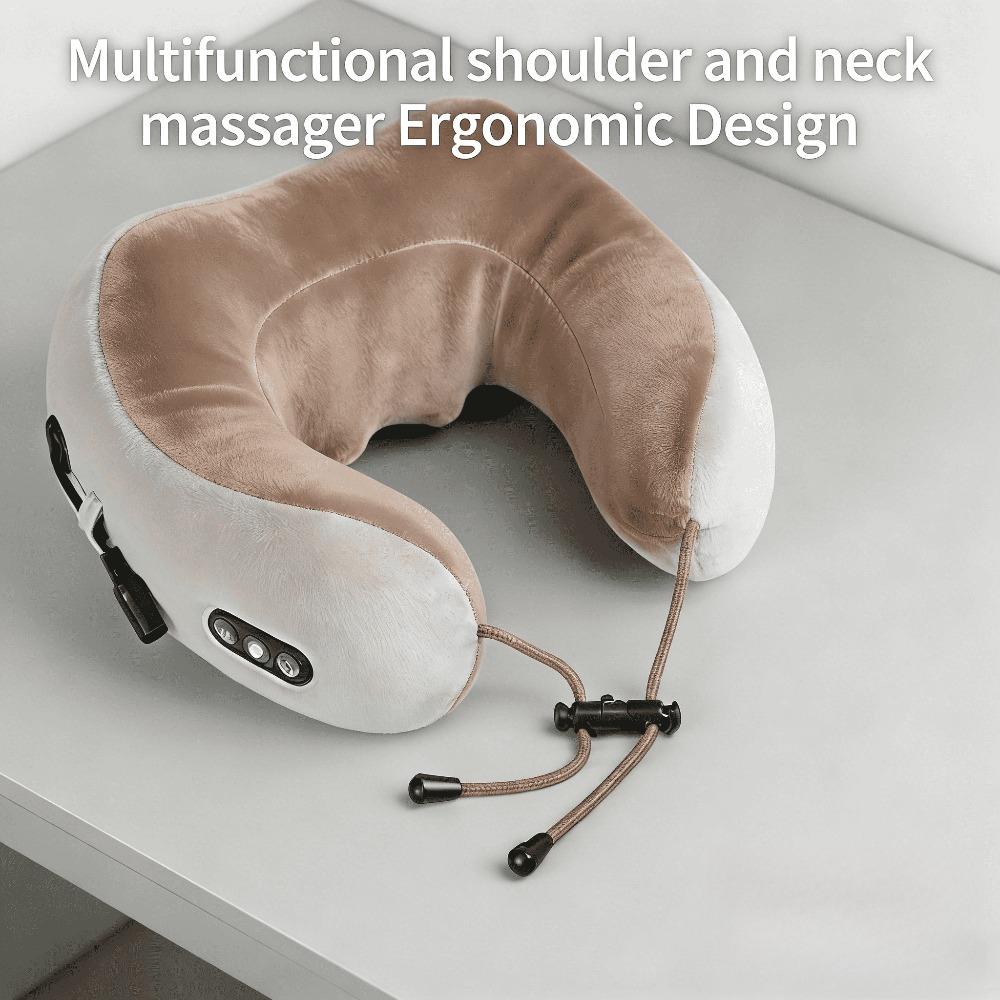 

Travel Heated Neck and Shoulder Massager - Compact & USB Rechargeable синій