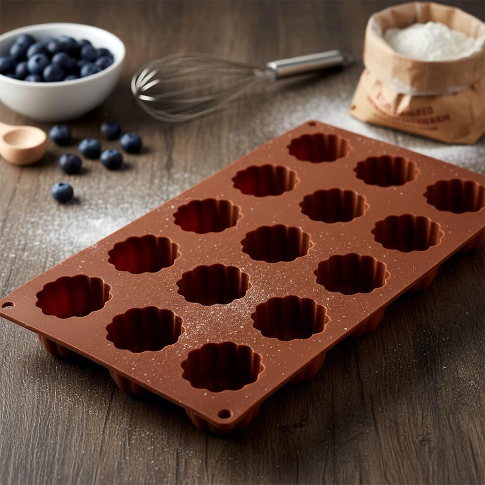 Foremka Silikonowa Forma Do Pieczenia Ciastek Na Ciastka Babeczki Kwiaty