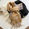 31Colors Fashion Cashmere Scarf for Women Warm Winter Solid Color Double Sided Wraps Neckerchief Poncho Echarpe Pashmina Stoles