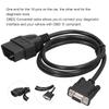1M / 3.3ft OBD2 To DB9 Diagnostic Cable OBD2 Extension Cable  Data Stream Monitoring
