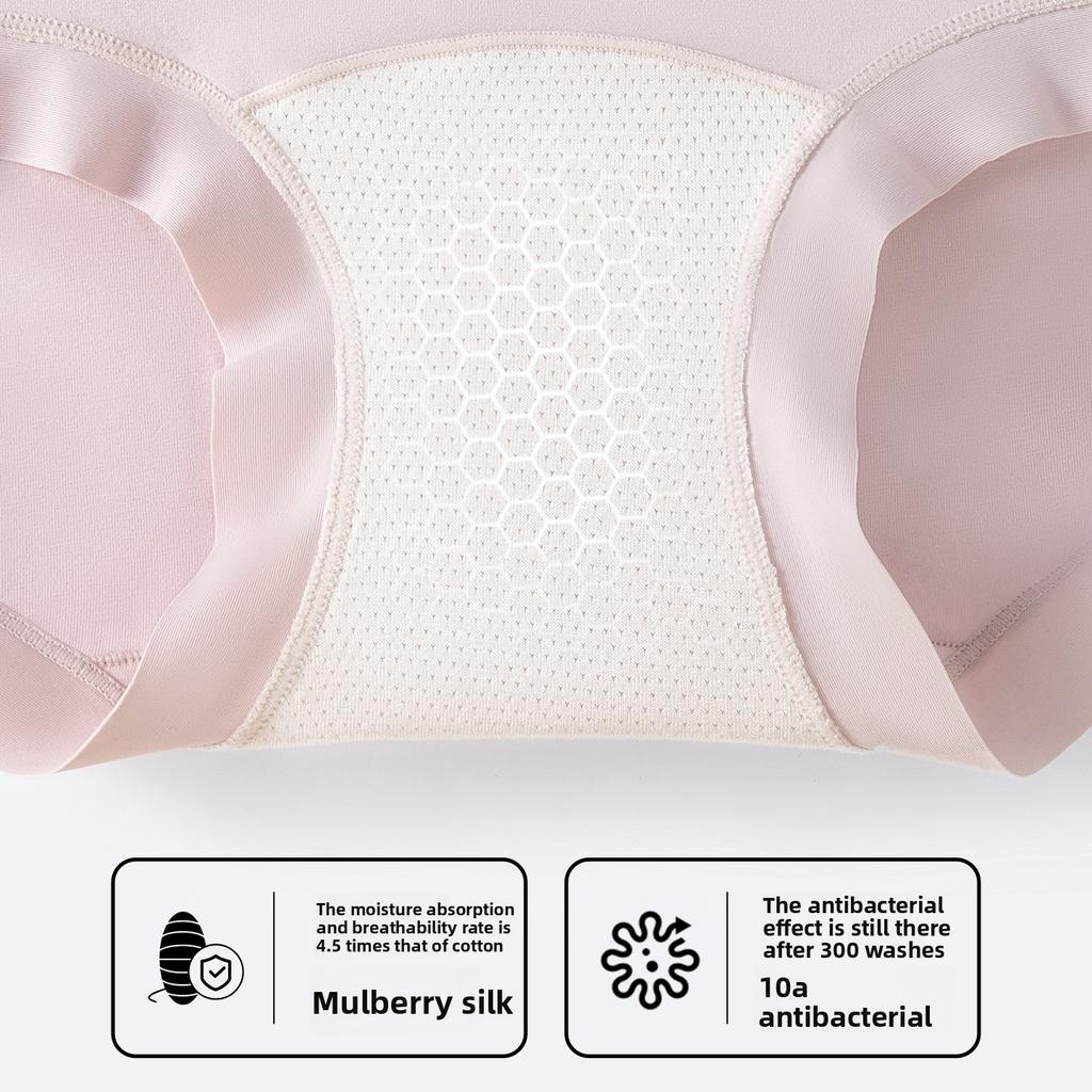 Female Autumn and Winter New Extended Crotch High Waist Underwear