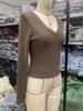2026 Women's Slim V-Neck Ribbed Knit Sweater - Long-Sleeved Autumn/Winter Top