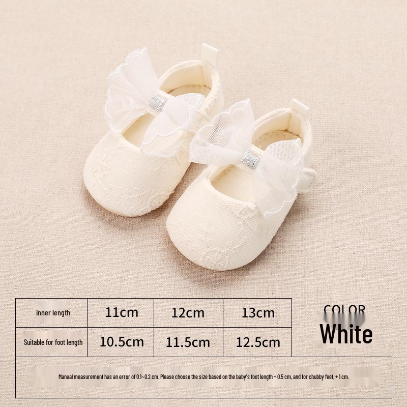 

25 Spring/Summer Bow Princess Shoes for Baby Girls: Korean Style Lace Toddler Shoes 13 (9-13 months)