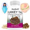 Turkey Tail Mushroom Supplement 1000mg Per Serving, Trametes Versicolor Mycelium, 120 Caps