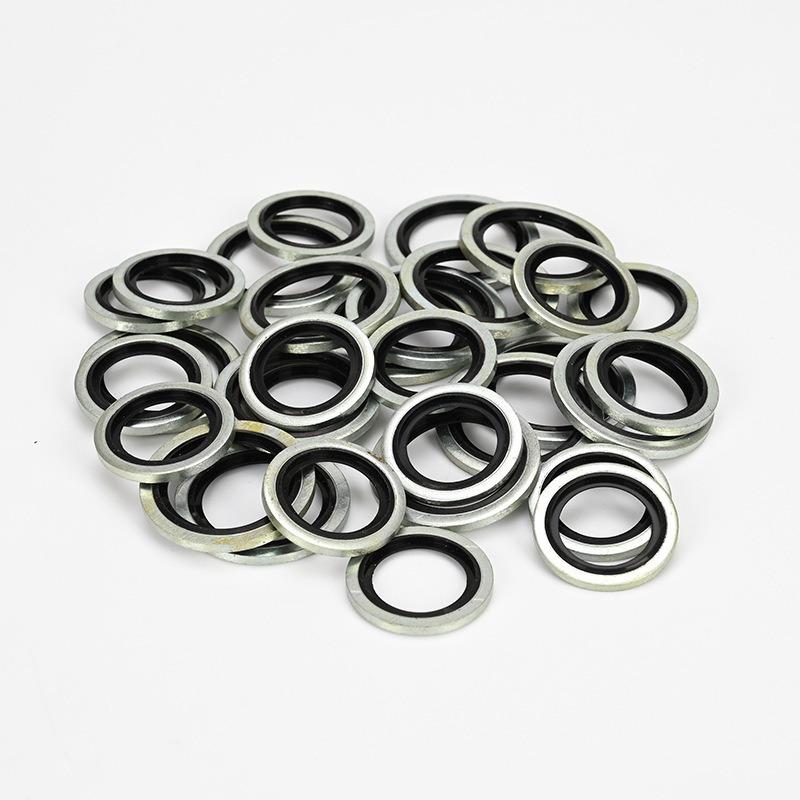 50/100/200PCS Bonded Seal Washers Zinc Plating Sealing Ring Gasket for Sump Plugs Oil M6 M8 M10 M12 M14 M16 M18 M20 M22 M30 Ring