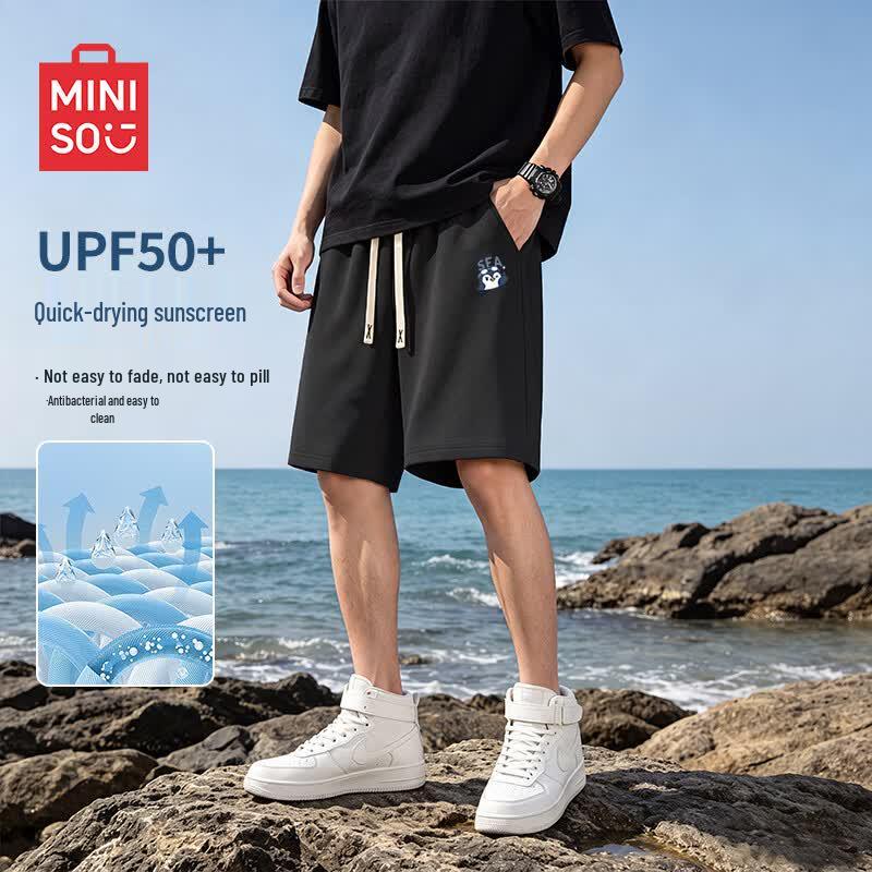 MINISO Men s Quick-Dry Sun-Protective Casual Sports Shorts XL