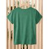 Fun Gesture Script for Dance Teachers Fashionable printed retro-style short sleeves Versatile for daily commuting and casual wear in spring and
