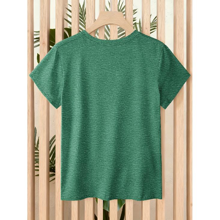 Fun Gesture Script for Dance Teachers Fashionable printed retro-style short sleeves Versatile for daily commuting and casual wear in spring and
