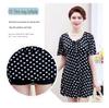 Plus Size Two-Piece Conservative Swimsuit for Women, Tummy-Concealing & Slimming Design, Skirted Bottom, Ideal for Hot Springs