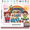 Bienvenidos De Regreso A Clases Backdrop, Spanish Back to School Kids Banner
