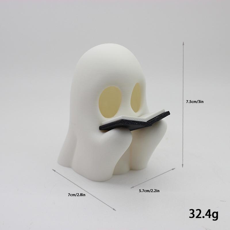 Halloween Home Decoration Choir Ghost Toy Pumpkin Man Faceless Cloak Male Mini Scene Model Ornament