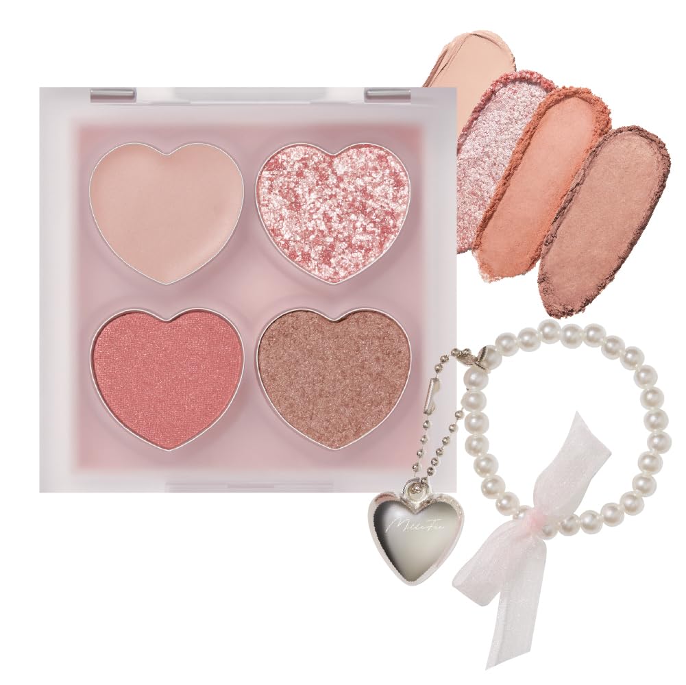 

Millefee Pukupuku Палетка 02 Клубничные тени для век для теней кремово-розовый под глаза розовый, тени под глаза, тени, консилер, подводка, глиттер, под глаза