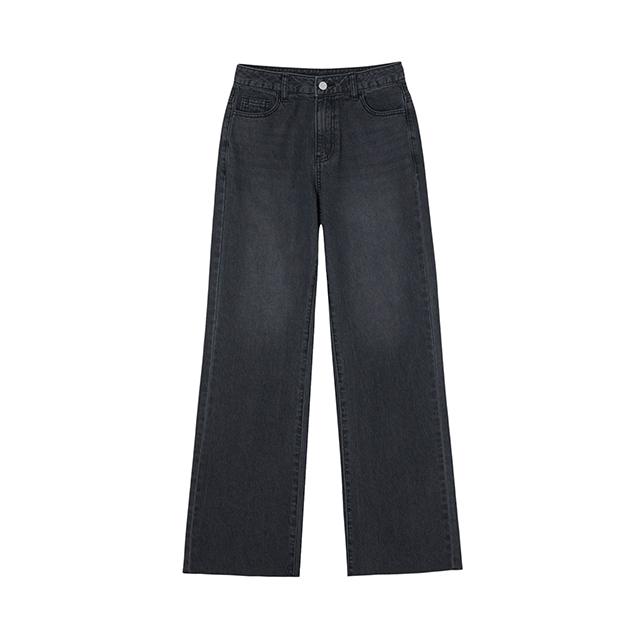 LAP Long Slim Washed Raw Bootcut Pants Aq2Dp567