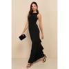 Women's  Summer Maxi Dress, Sexy Backless Sleeveless Twist Knot, Slim Fit Streetwear, Solid Party Dress
