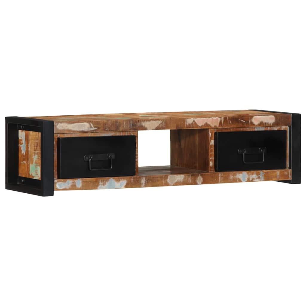 TV Stand 100 X 30 X 25 Cm Solid Reclaimed Wood