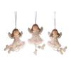 Cute Christmas Tree Hanging Charms Angel Ornaments, Plush Doll Pendant, Xmas Decorative Pastel Color Decor Ornaments for Home Holiday