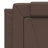 Vidaxl Headboard Pillow, Brown, 160 Cm, Faux Leather