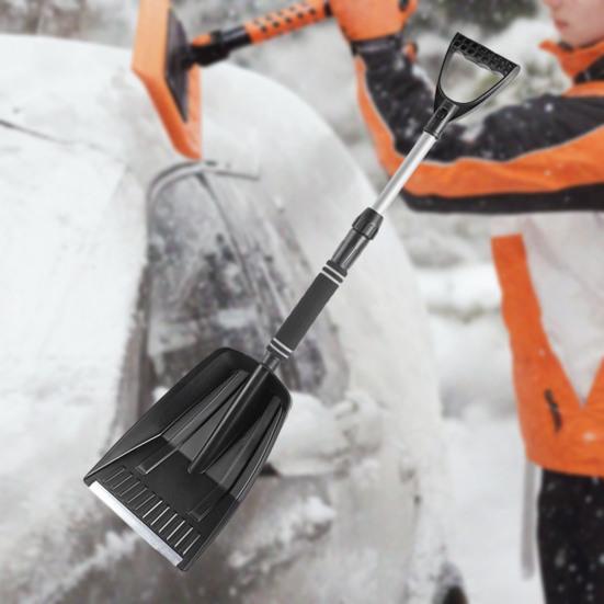 Car Snow Shovel Adjustable Length Foldable Emergency Snow Shovel for Car Portable