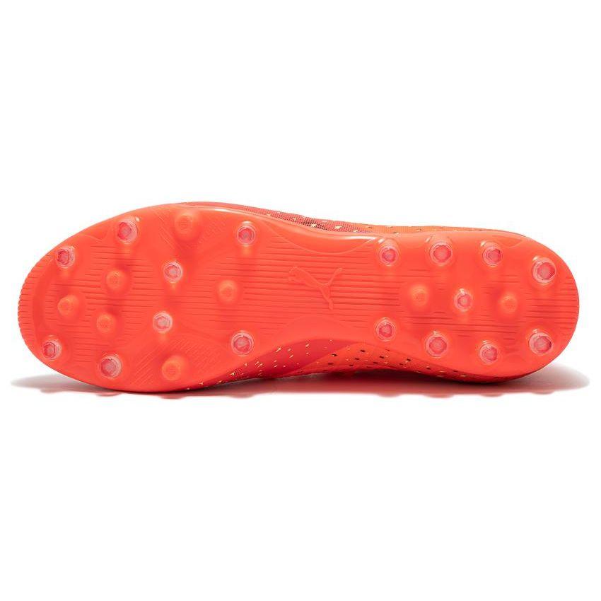Puma Future 3.4 Round Toe Lace-Up MG (Rubber Short Studs) Artificial Turf Fabric Soccer Shoes Men Soccer Shoes Orange Yellow 107001-03