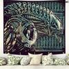 Aliens Wall Tapestry Aesthetic Wall Hanging Printed Fabric Blanket Decorative Tapestries for Bedroom Living Room Home Decor