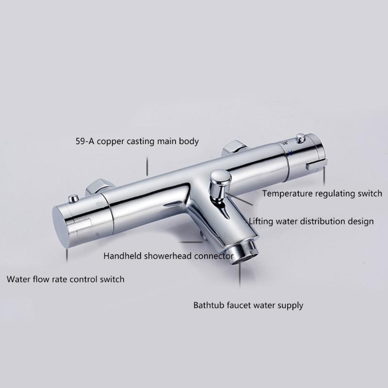 Showering Faucet Temperature Control Valves Constant Temperature Hot Cold Water Mixer Valves Bathroom Accessories