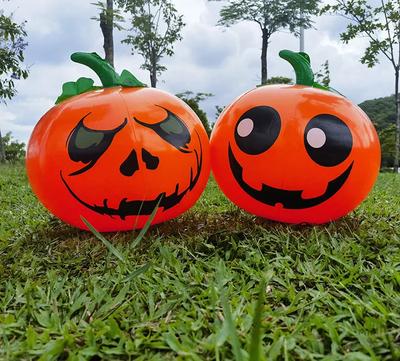 Large Halloween Inflatable Pumpkin Ball PVC Hanging Ghost Balloon Halloween Party Bar Haunted House Outdoor Courtyard Decoration