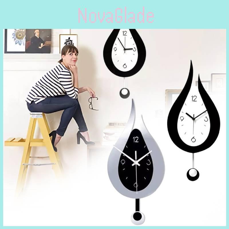 Elegant Modern Acrylic Wall Clock With Silent Movement For Living Room And Bedroom Decoration