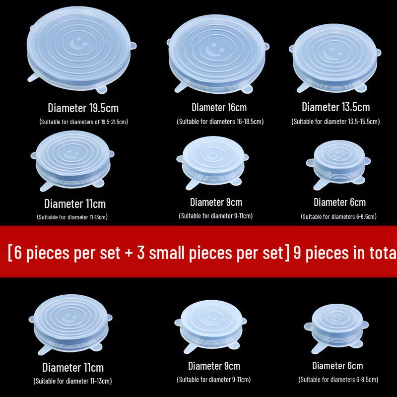 Silicone Universal Food-Grade Microwave Cover: Transparent, High-Temp Resistant