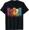 Wildtier Wald Natur Bäume Retro Draußen Berge Wandern T-Shirt Unisex T-Shirt