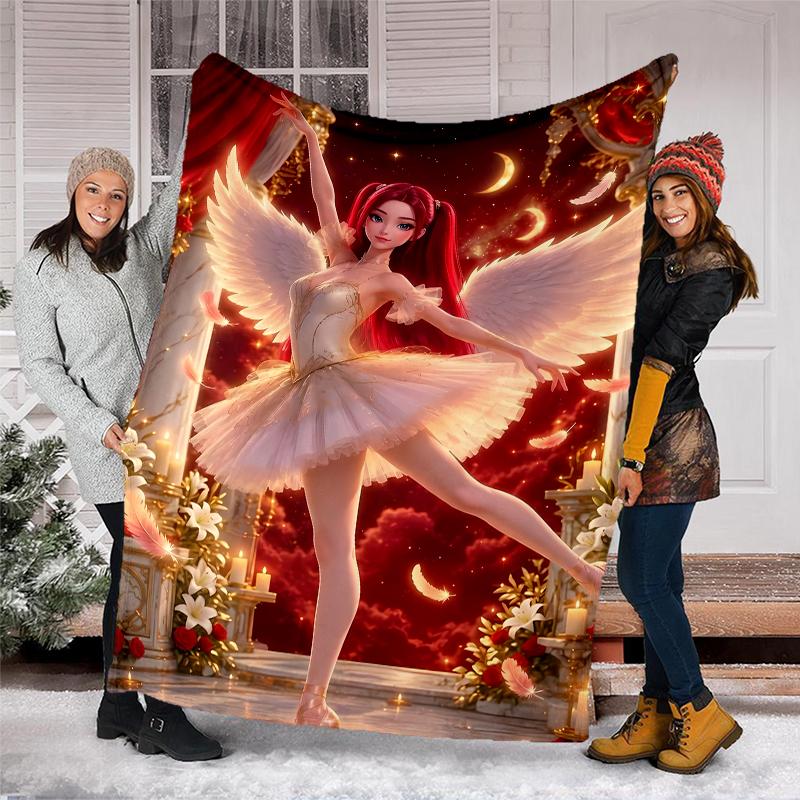 Demon Hunter printed throw blanket—soft,warm;versatile blanket for all seasons—perfect as &air-conditioning throw,nap blanket