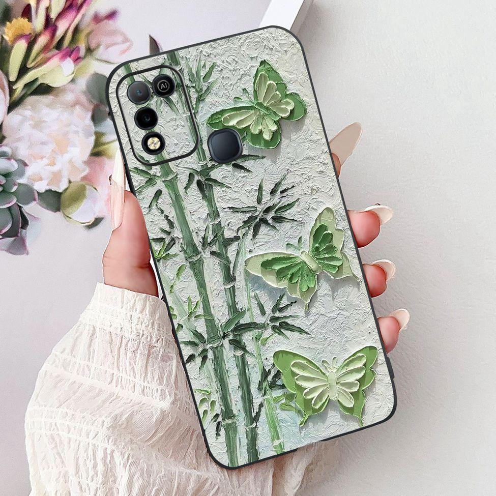 For Infinix Hot 10 X682C 10s X689B 10play X688C Back Cover For Infinix Hot 10 Play Case Shockproof Fashion Cute Cartoon Silicone