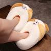 Fashion Women Home Floor Fluffy Slippers Winter Warm Shoes Cute Cartoon Animals Soft Faux Fur Couples Indoor House Bedroom Cotton Shoes