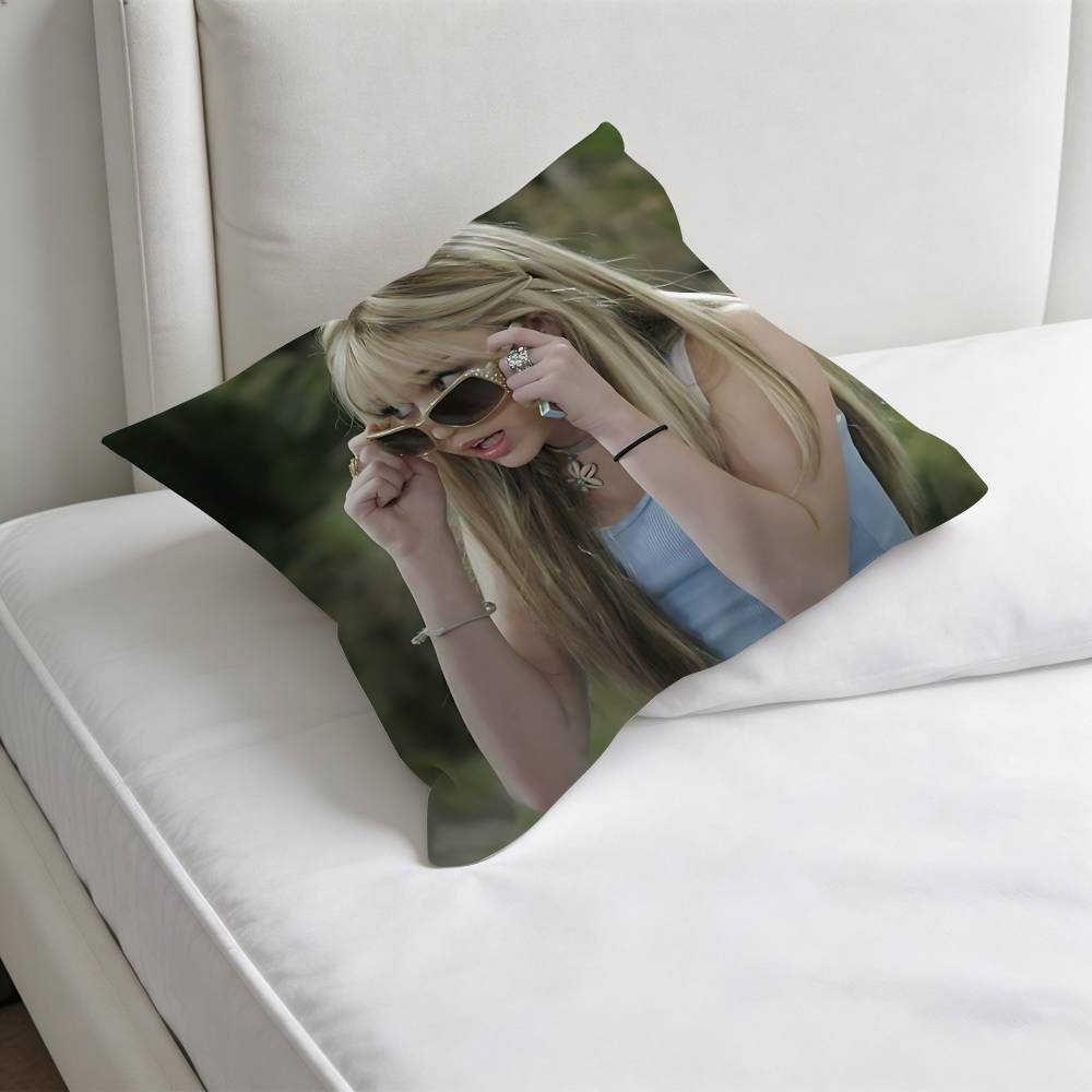 MMiley Cyrus Young You Decorative Square Pillow Cover Soft Comfortable Pillow Case Sofa Bed Home Decoration