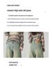 Women's High-Waisted Blue Retro Wide-Leg Jeans, Summer 2025 Collection, Slim Fit and Lightweight