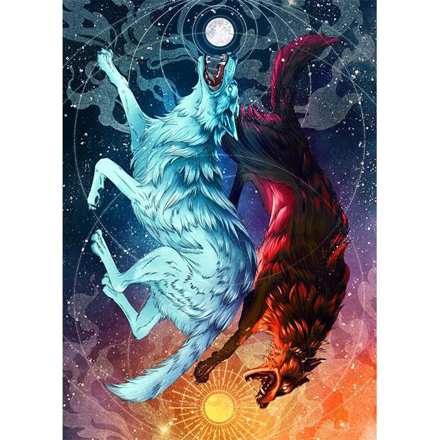 Fantasy Dragon Phoenix Wolf White Tiger Prints Poster Canvas Painting Modern Wall Art Picture For Living Room Bedroom Home Decor
