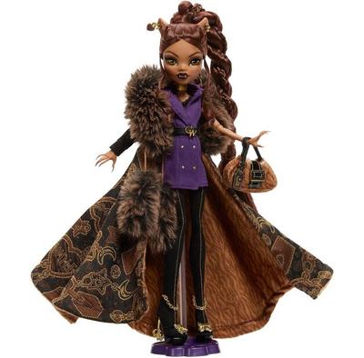 Puppe Mattel Monster High Modische Clawdeen Haus des Wolfes Sammlerstück JDR66