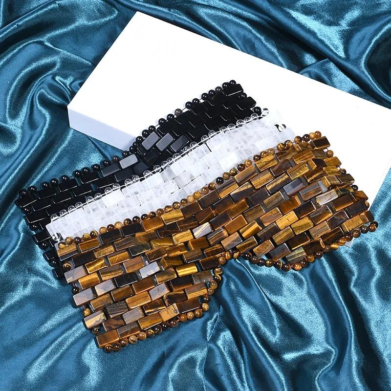 Rose Quartz Obsidian Jade Eye Mask Massager Natural Jade Roller Gua Sha Gouache Scraper Facial Lift Beauty Skincare Massage Tool