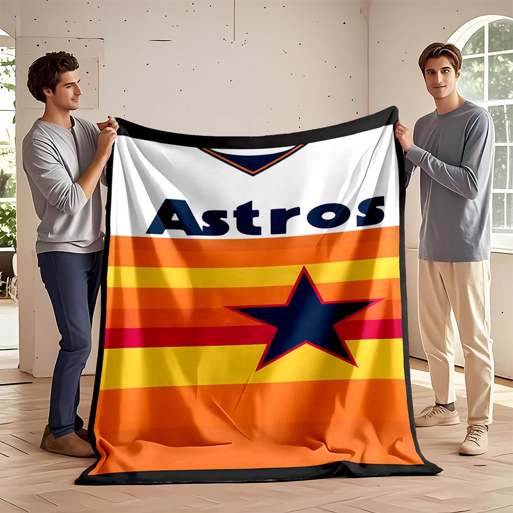 Astros Retro Sunset Blanket Design print blanket soft and cozy perfect for the living room bed sofa or a nap,gift