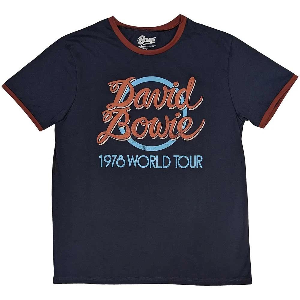 Футболка мужская унисекс Дэвид Боуи 1978 World Tour официальная футболка 2XL