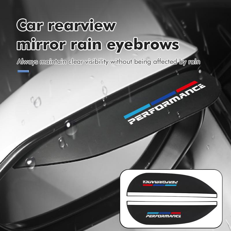 2pcs Carbon Car Rearview Mirror Rain Eyebrow Blocker Sun Visor For BMW M E87 E30 E46 E28 E39 F18 F35 G03 F10 E93 F20 GX9
