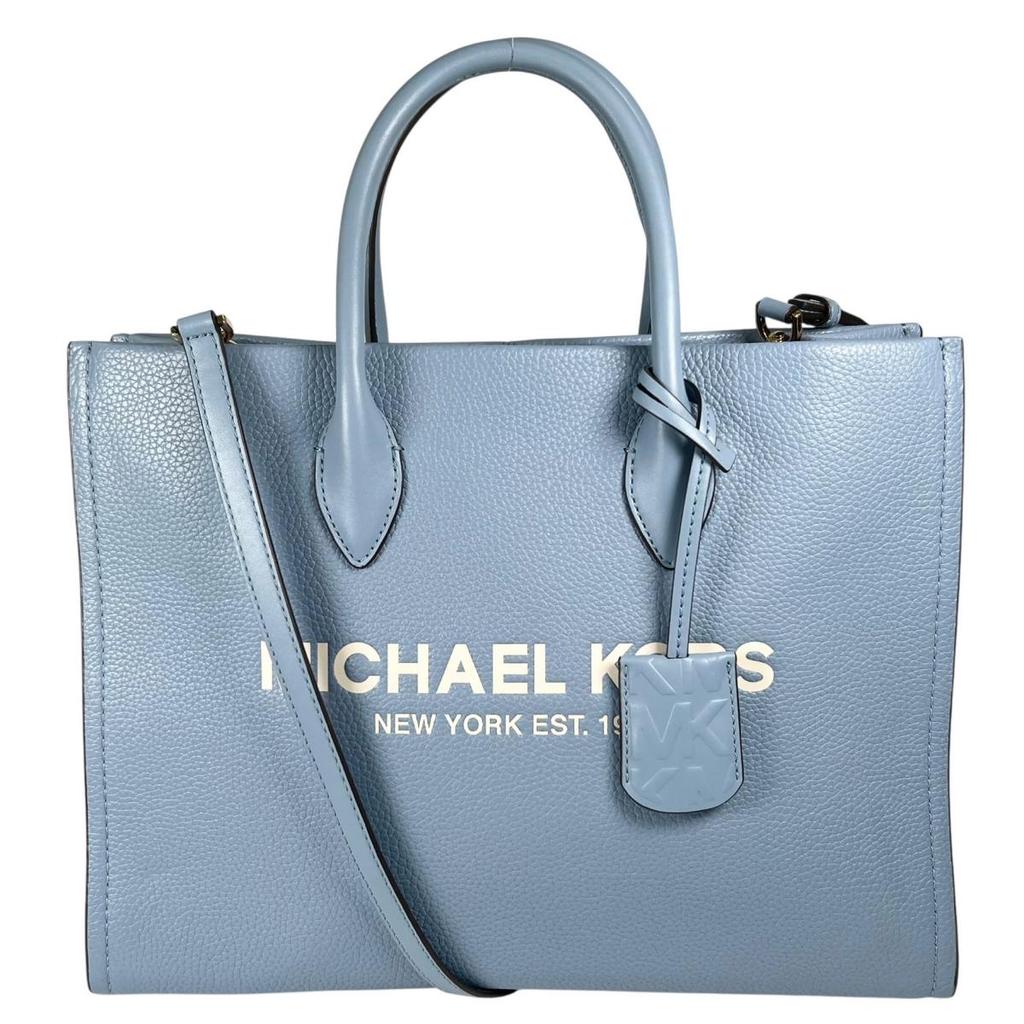 Michael Kors Shoulder Bag Handbag Cowhide Light Blue Women 35S2G7ZT7L Used