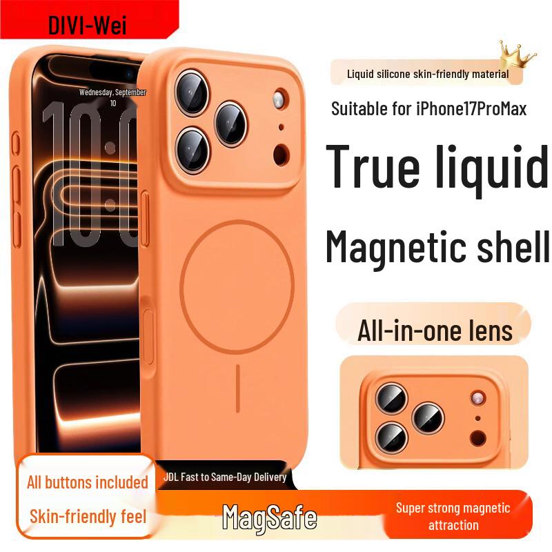 DIVI MagSafe Liquid Silicone Case for iPhone 17 Pro Max iPhone 17 Pro Max