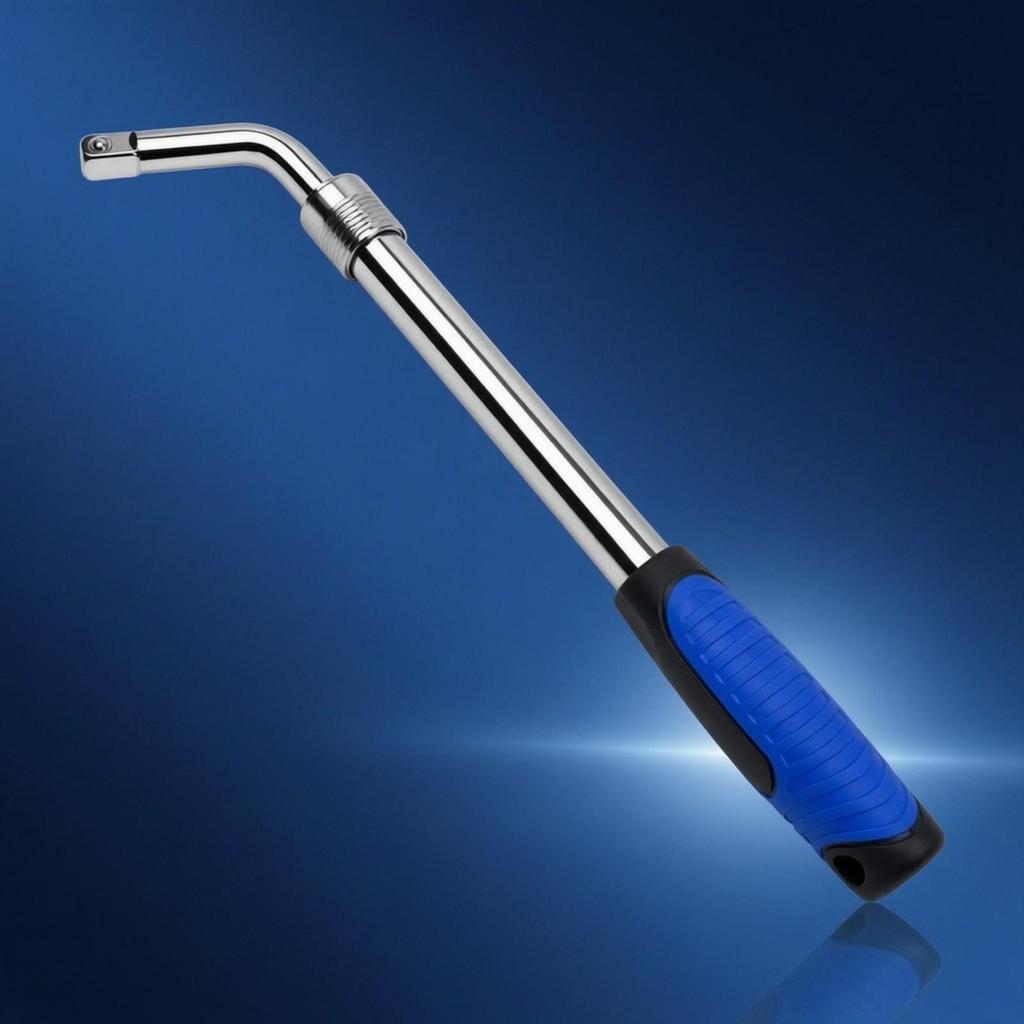 LShaped Lug Nut Wrench Telescopic Tire Adjustable Length Tool for Drivers, Automotive