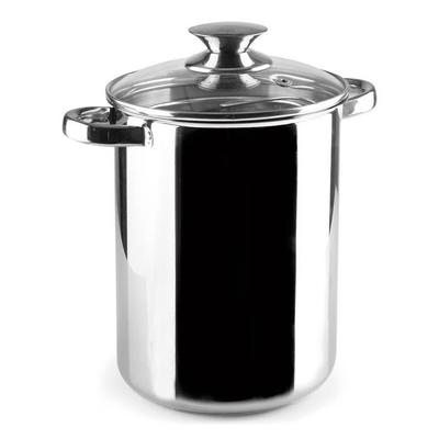 Asparagus Cooker - IBILI - 16 Cm - Stainless Steel - Glass Lid - Dishwasher Safe