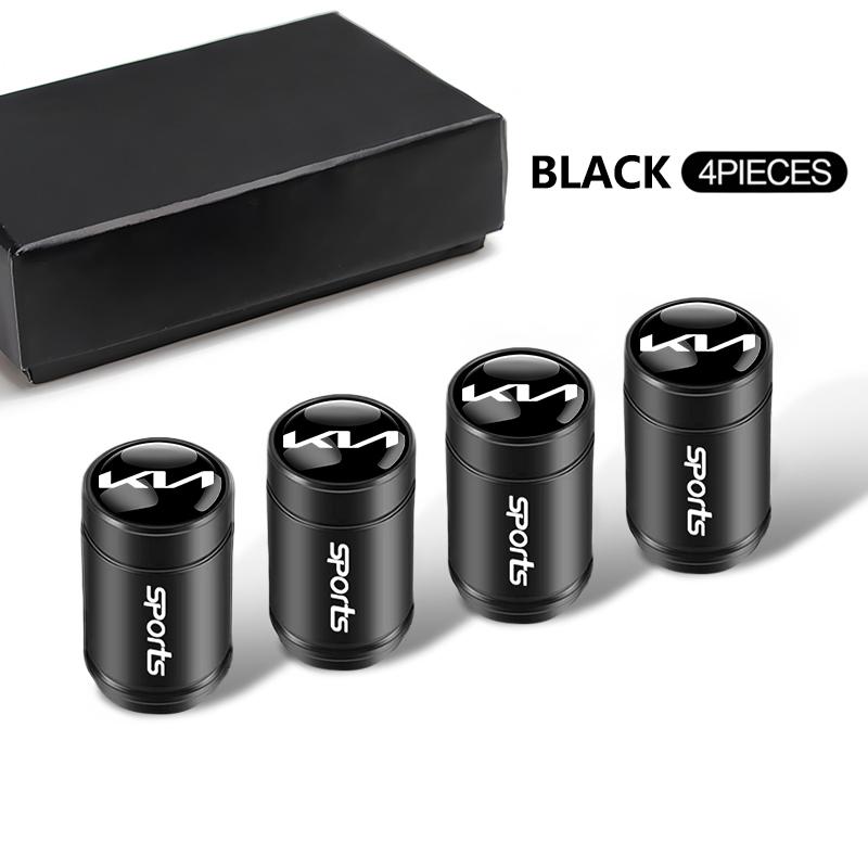 4pcs Car Tire Valve Caps Anti Rust Dustproof Covers For KIA Sportage Seltos Sorento K3 K4 Soul Carnival EV6 EV9 Carnival K5 EV5