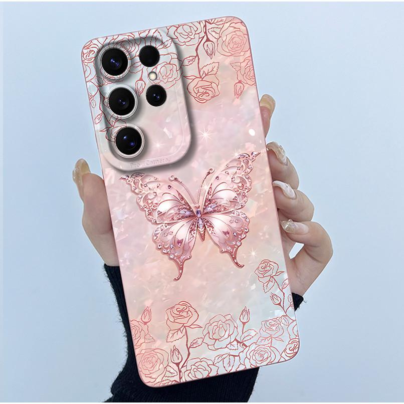 For Samsung Galaxy S26 Ultra Case Samsung Galaxy S26 Plus S26 Ultra Cover Bumper Oil Painting Flower Shockproof Silicone Cases