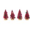 4pcs 10CM Mini Christmas Tree Gradient Artificial Xmas Pine Tree  Home Xmas Decor
