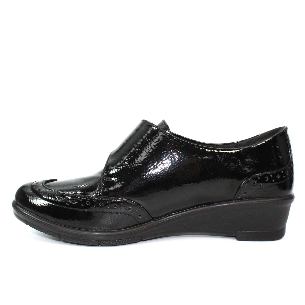 Lunar Womens/Ladies Nell Leather Lined Casual Shoes